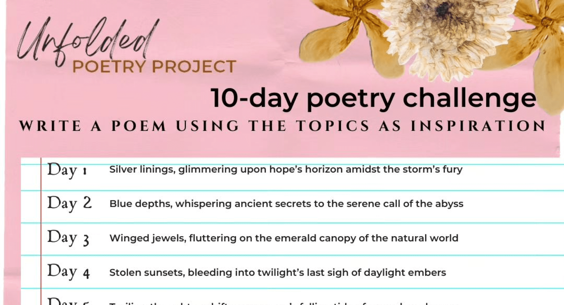 Poetry Instagram Writing Challenge